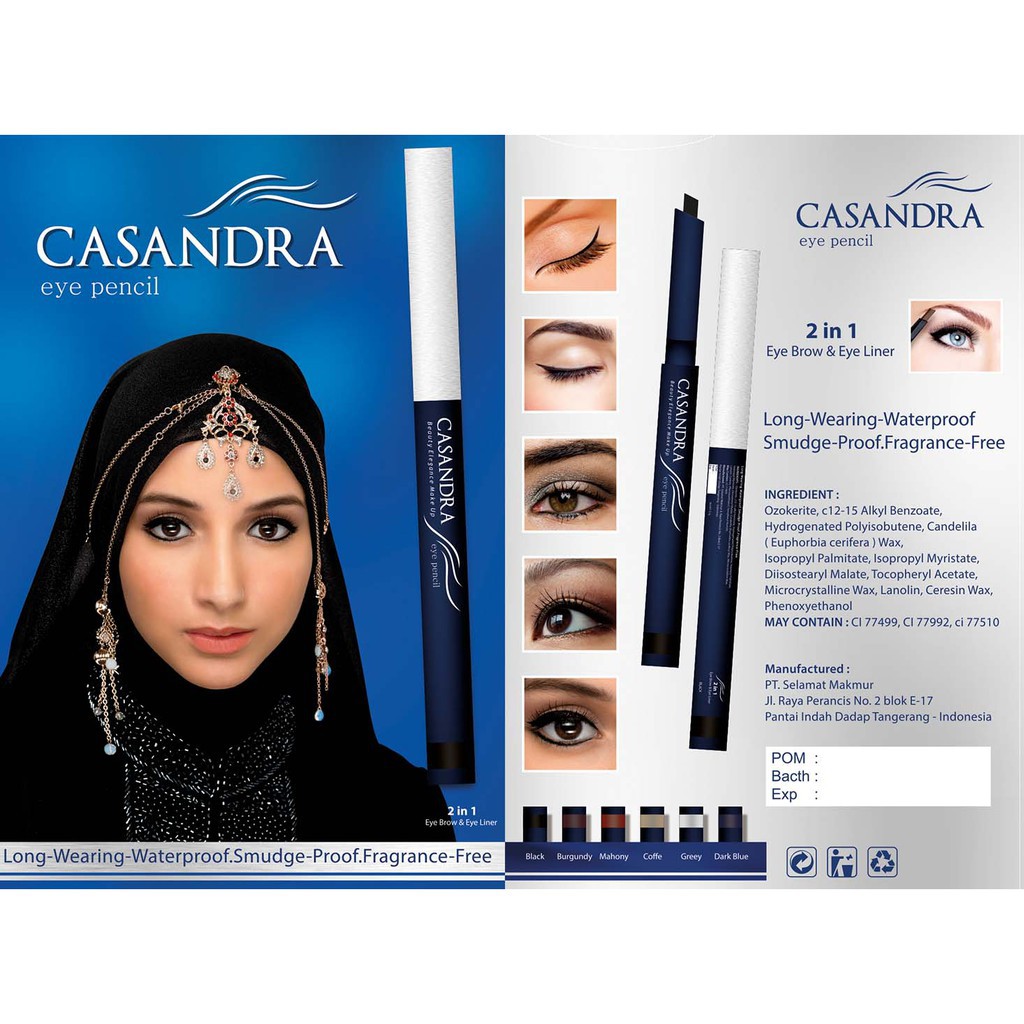 Casandra Pensil Alis 2 in 1