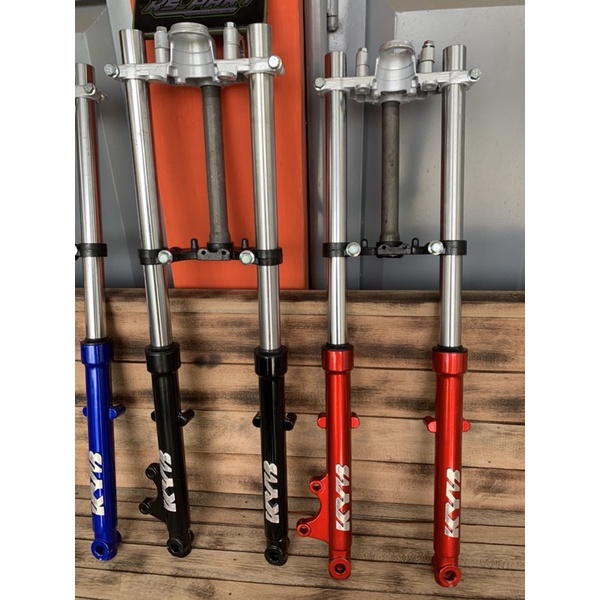 TABUNG AS SHOCK SOK DEPAN KOMPLIT plus T RX KING NEW RXK model kyb merah hitam biru-7