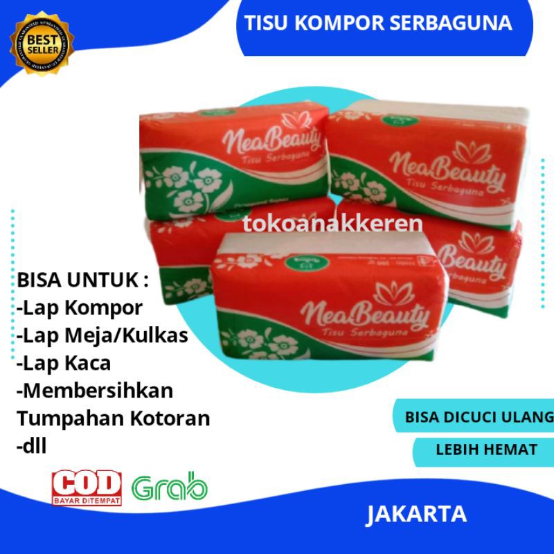 (GARANSI) Tisu Kompor Serbaguna Tisue Tissue Kompor Lap Ajaib Kering Bisa Dicuci Nea Beauty 200 gr g