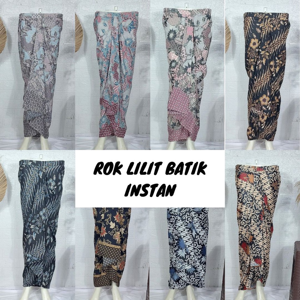 Rok Lilit Instan Batik Bawahan Kebaya / Bawahan Kebaya Instan