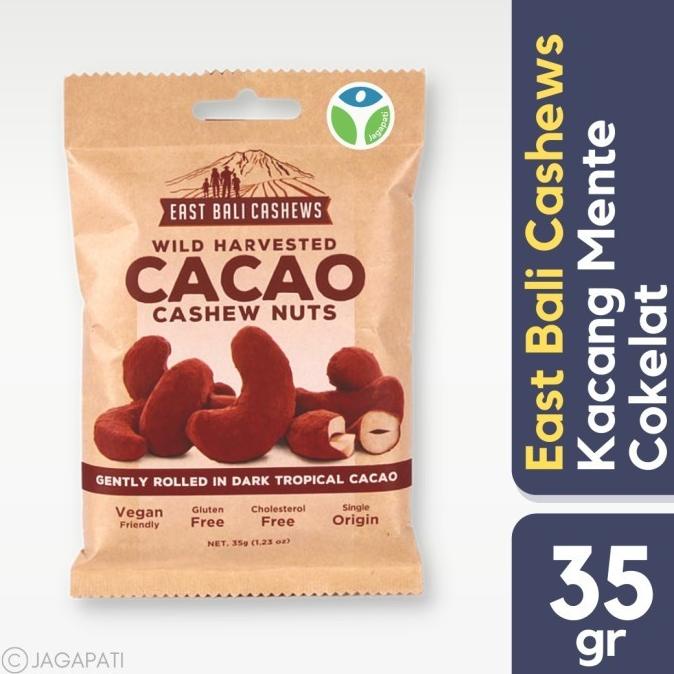 

East Bali Cashew - Cacao Cashew Nuts - Cemilan Kacang Sehat 35 gr