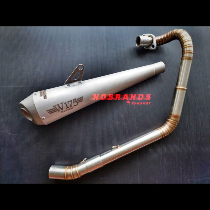 knalpot kawasaki w175 se - knalpot w175 tr full system