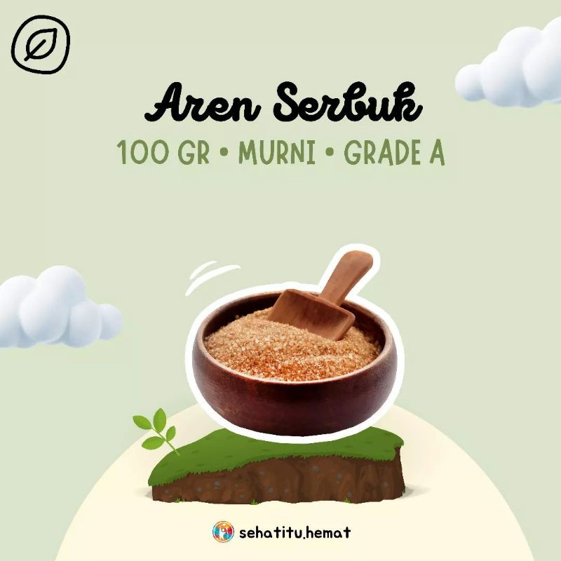 Gula Aren Serbuk Organik 100gr Pengganti Sehat Gula Pasir