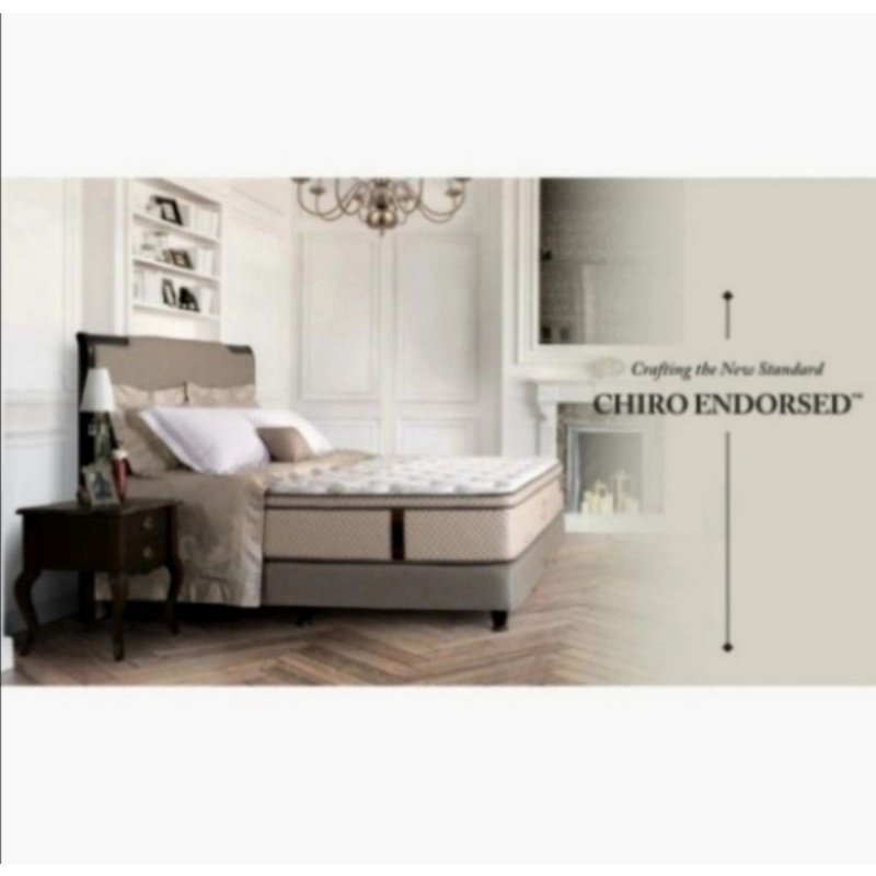 Kasur King Koil New Chiro Endorsed (Promo Free Bed Set) - Full Set Ukuran 180x200