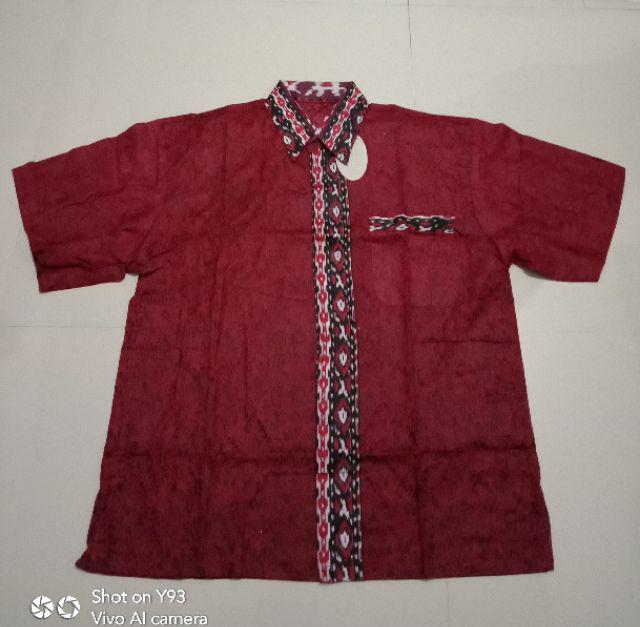 Bswart Batik Hrb026 Kenongo Hem Pendek Padi Pekalongan M L Xl Batik