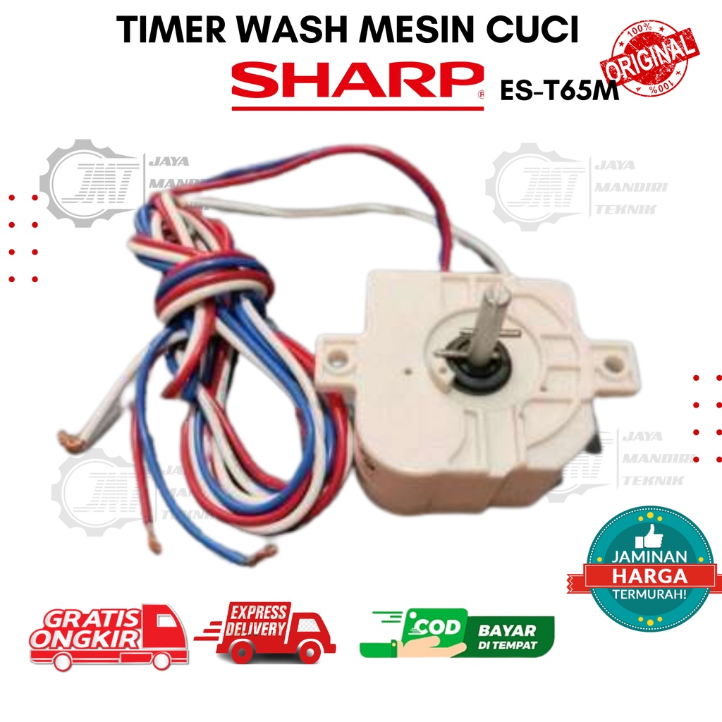 ORIGINAL TIMER WASH MESIN CUCI SHARP  2TABUNG ES-T65M