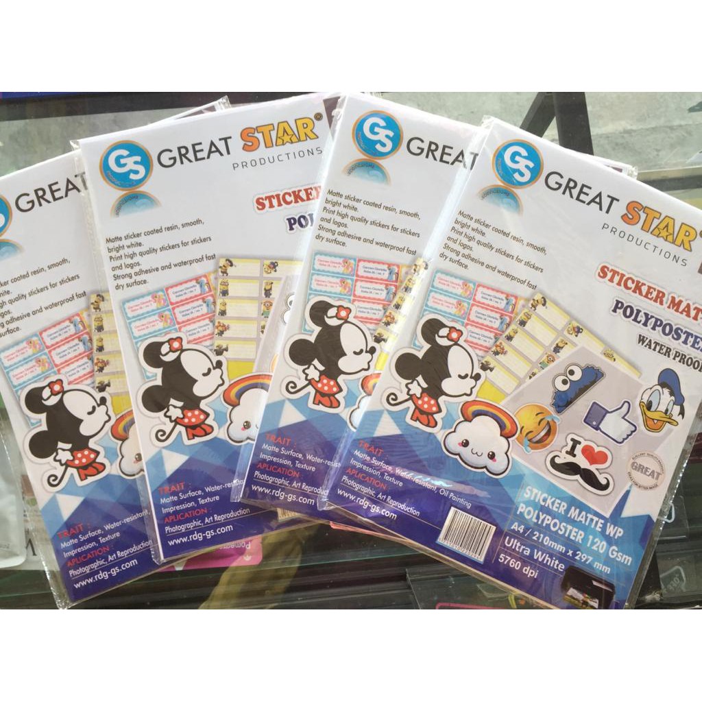 

Sticker Matte Polyposter Waterproof