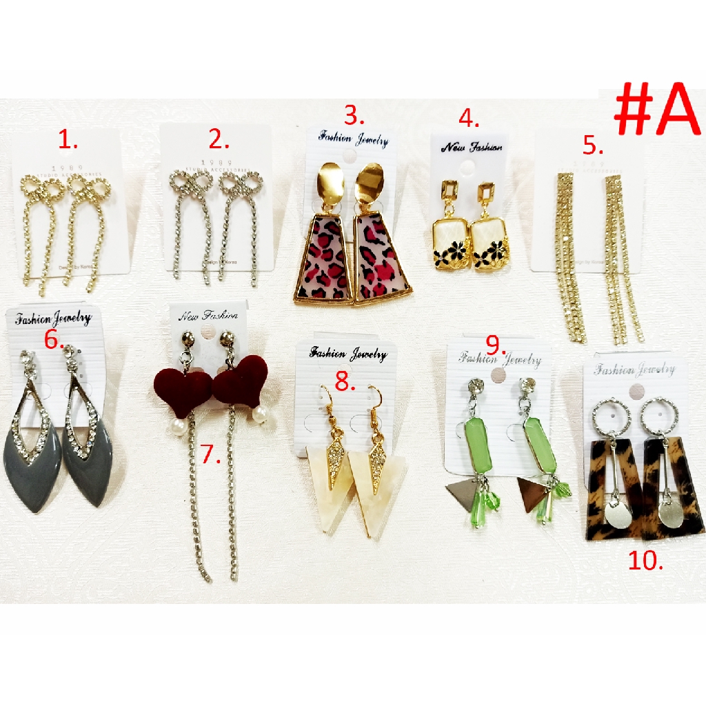 Anting wanita kekinian ala korea aneka varian 389