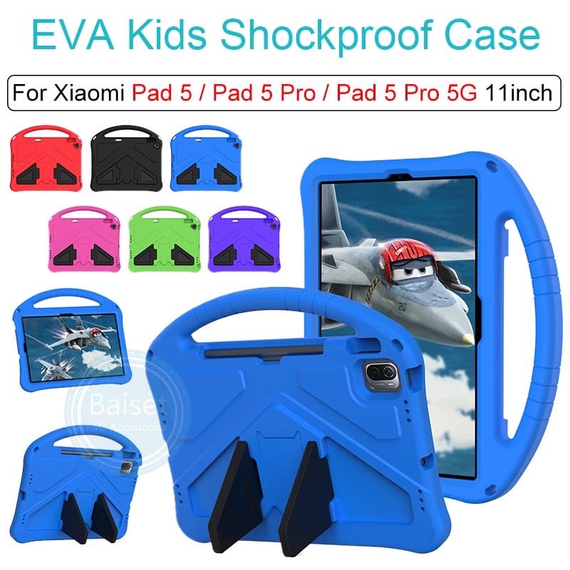 Xiaomi Mi Pad 5 / Mi Pad 5 Pro Case Tablet Eva Shockproof Ringan Anti Banting Kick Standing