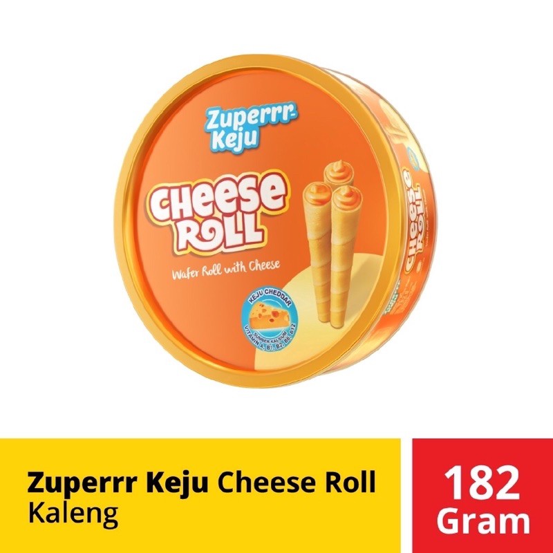 ZUPER KEJU CHEESE ROLL KALENG 182gram