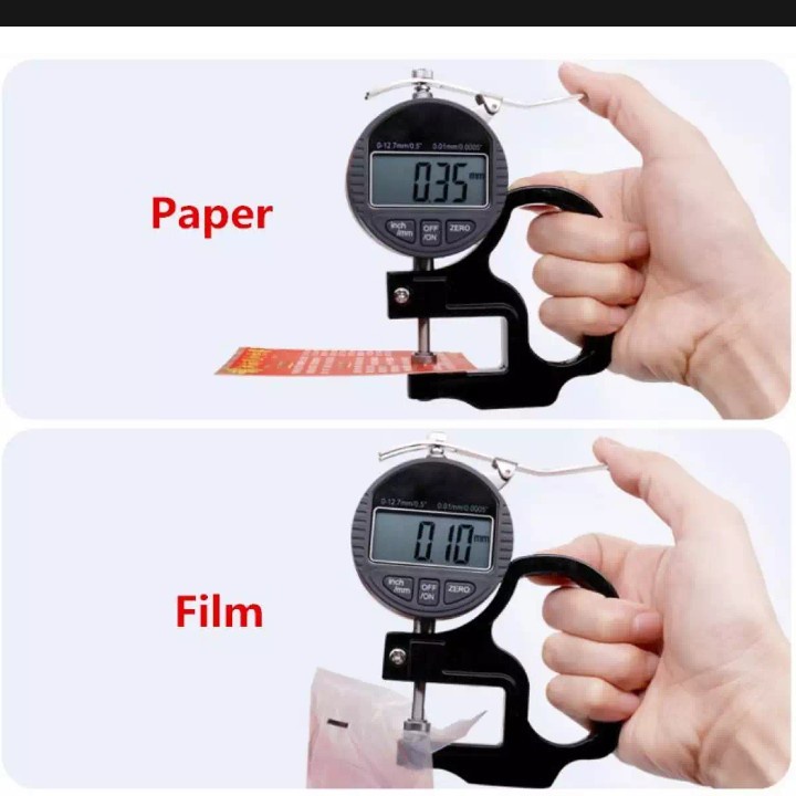 Alat Pengukur Ketebalan Thickness Gauge Digital Ukur Logam plastik kertas