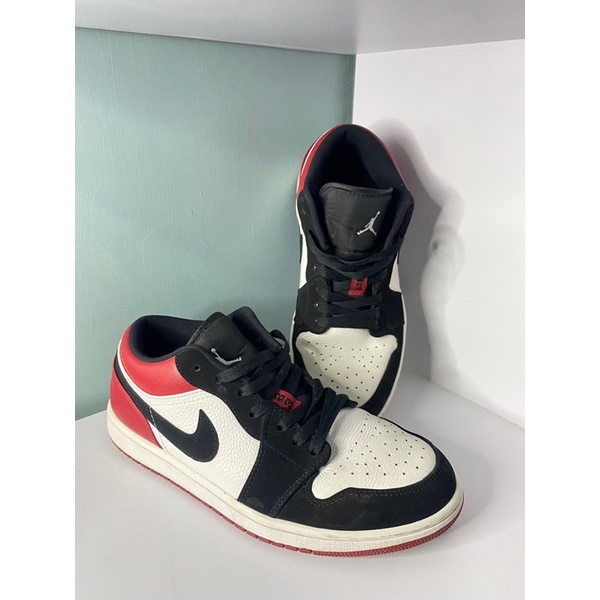 Sepatu Second Original Nike Air Jordan 1 Black Toe Low