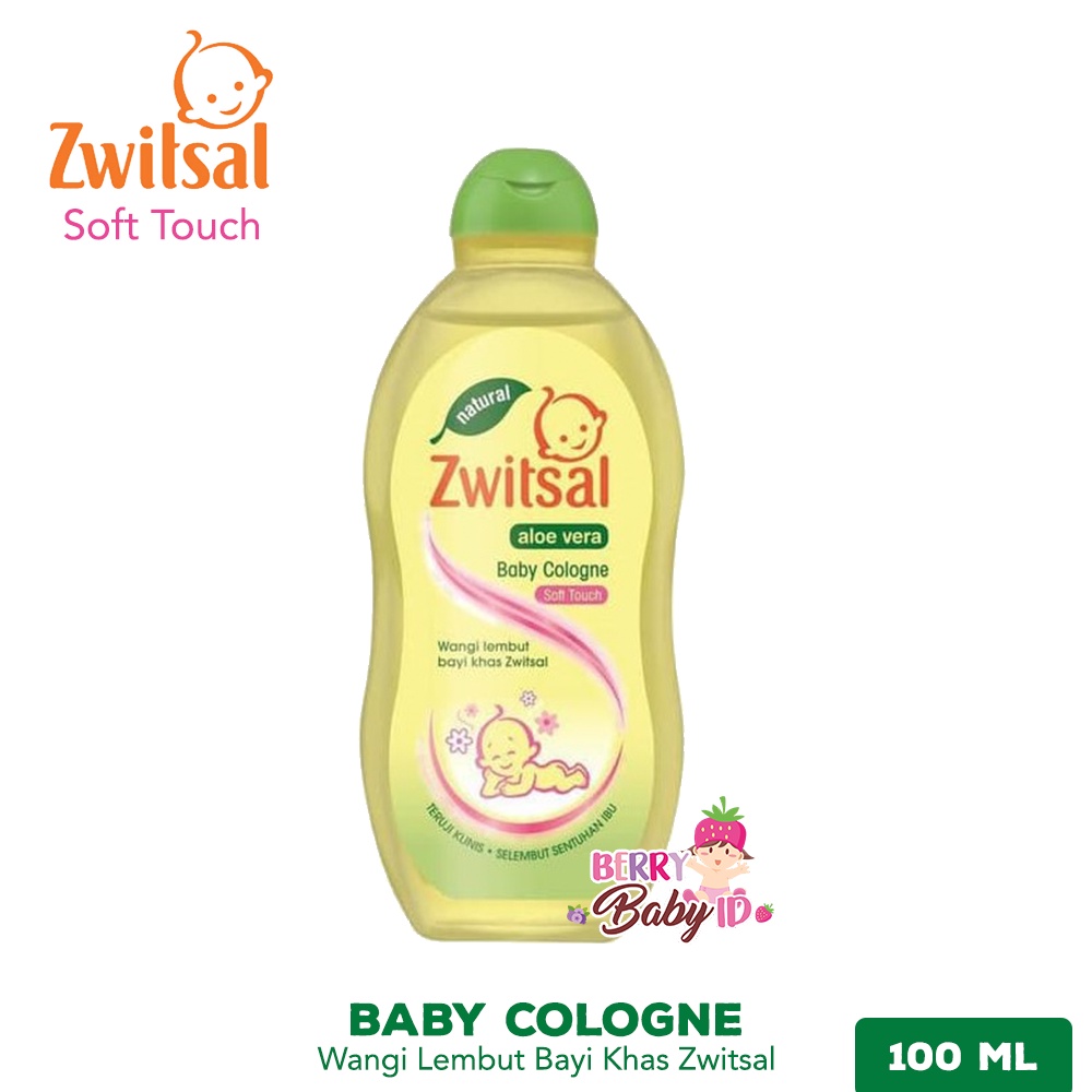 Zwitsal Natural Baby Cologne Soft Touch 100 ml Parfum Bayi Anak ZWT004 Berry Mart