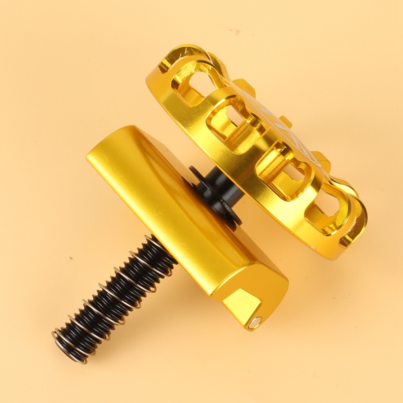 Folding Bike Hinge Clamp Cnc Aluminum Alloy C Buckle for Brompton Bike Hinge Clip Bicycle Accessories,Gold