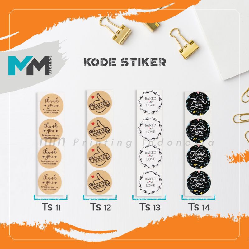 [20pcs] Stiker Thank You/Stiker terima kasih/stiker segel/Stiker segel kemasan [Part 1]-5