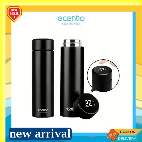 Botol Minum Termos Dengan Gelas Cup Head 500Ml Botol Termos Air - Termos Mini Kecil Air Panas Stainl