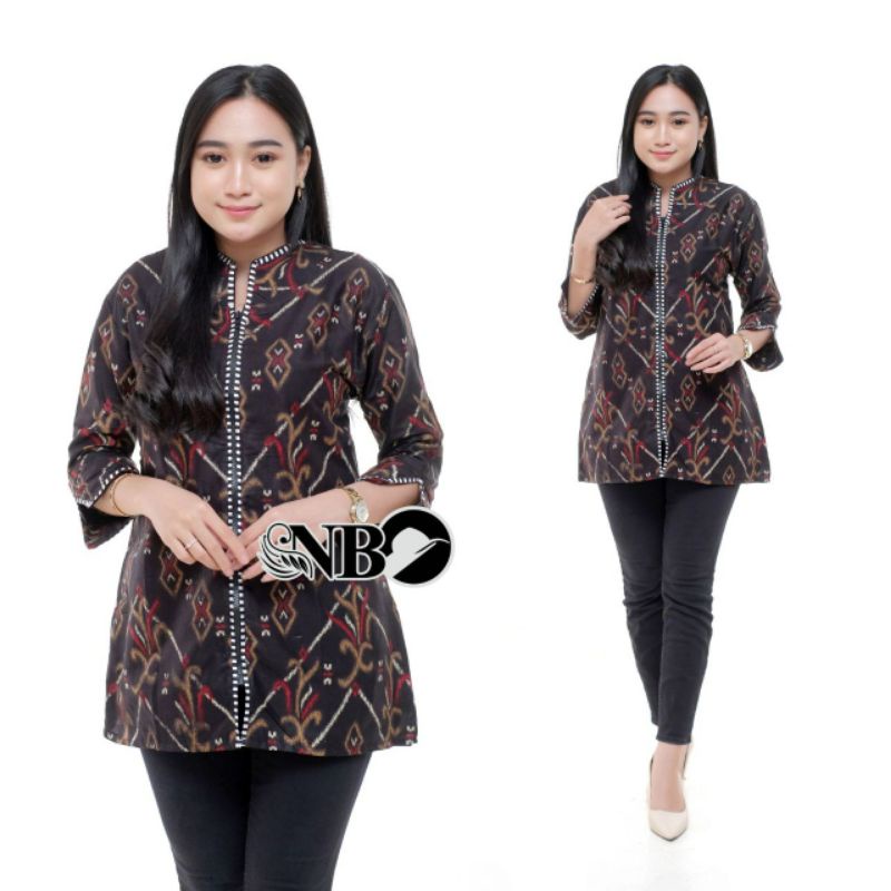 Atasan Batik Wanita Kerja Dolby Dolbi Dobby Doby Modern dan Terbaru 2020-NB 9
