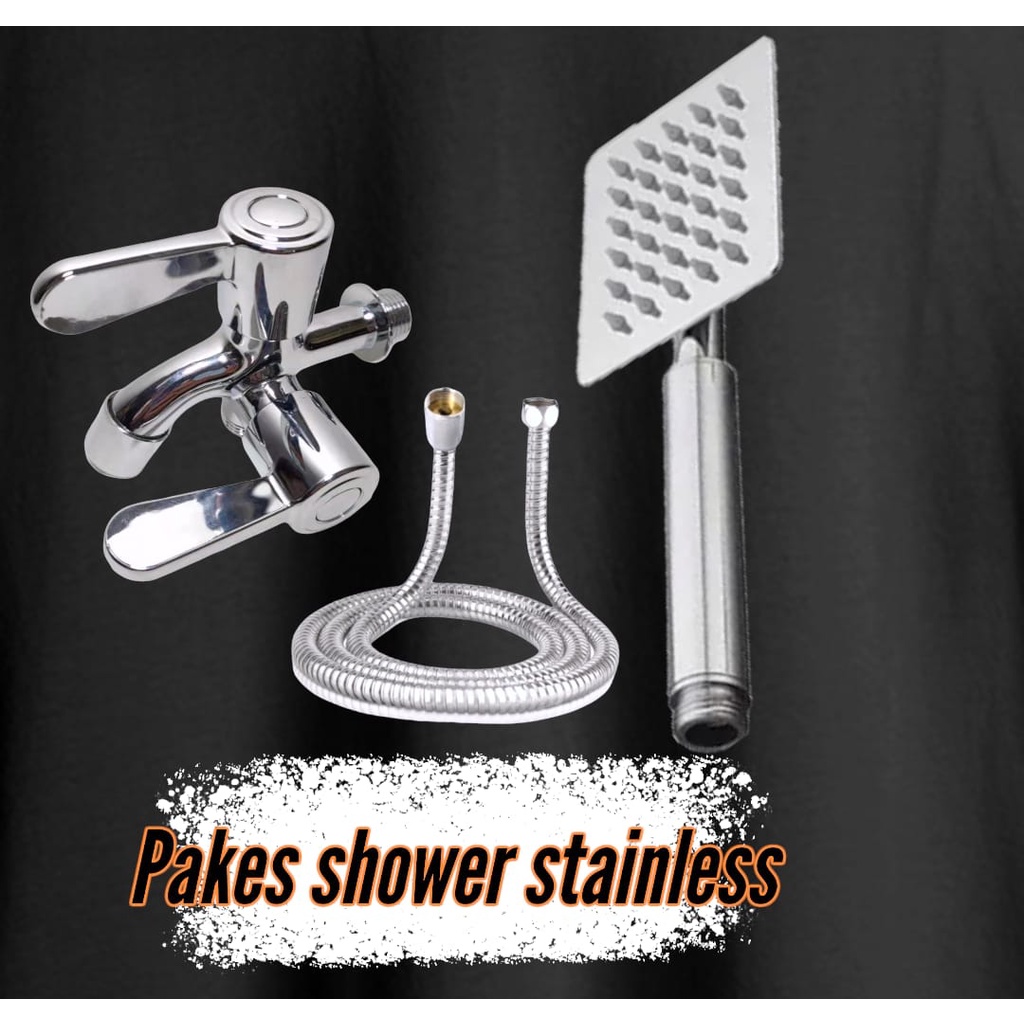 Shower Kamar Mandi  Paket Shower Mandi Variasi Stainless Dan ABS Standard Drad 1/2