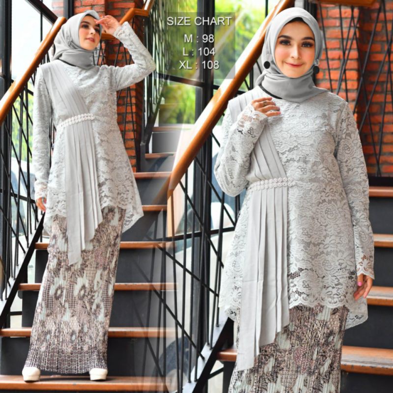 KEBAYA SELENDANG BIDADARI - AURORA SELENDANG CERUTY - KEBAYA MODERN - KEBAYA KEKINIAN - KEBAYACANTIK