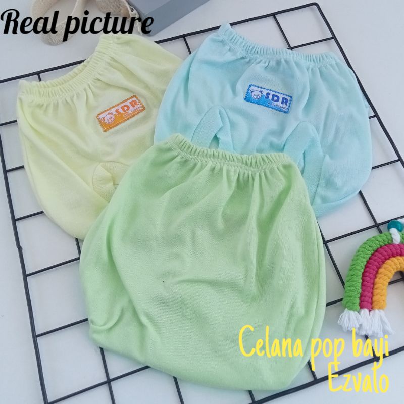 Celana pop Bayi unisex polos Murah 1 lusin all size