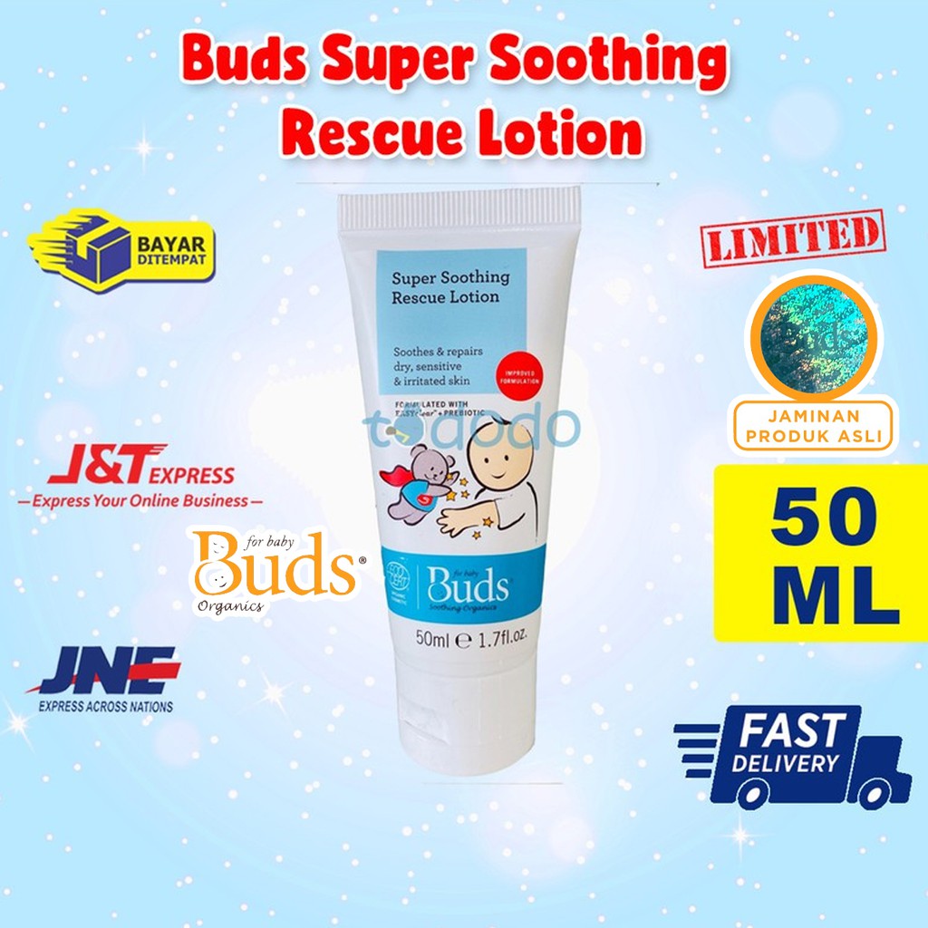 Buds Soothing Rescue Lotion 50ml - Lotion Kulit Sensitif