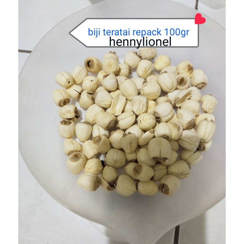 

Biji teratai/lien zi/kacang teratai 100gr