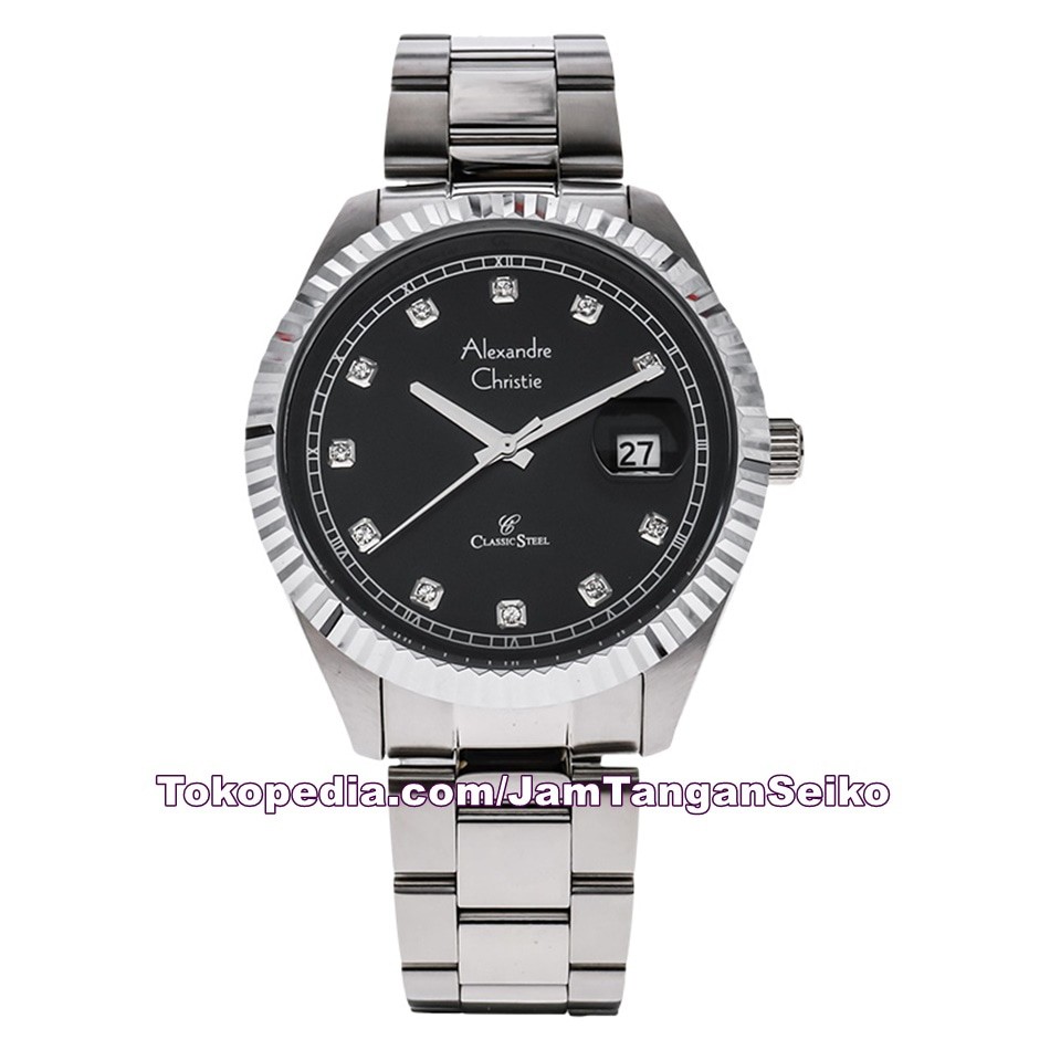 Jam Tangan Pria Alexandre Christie AC 5003 MD BSSBA Original Stainless
