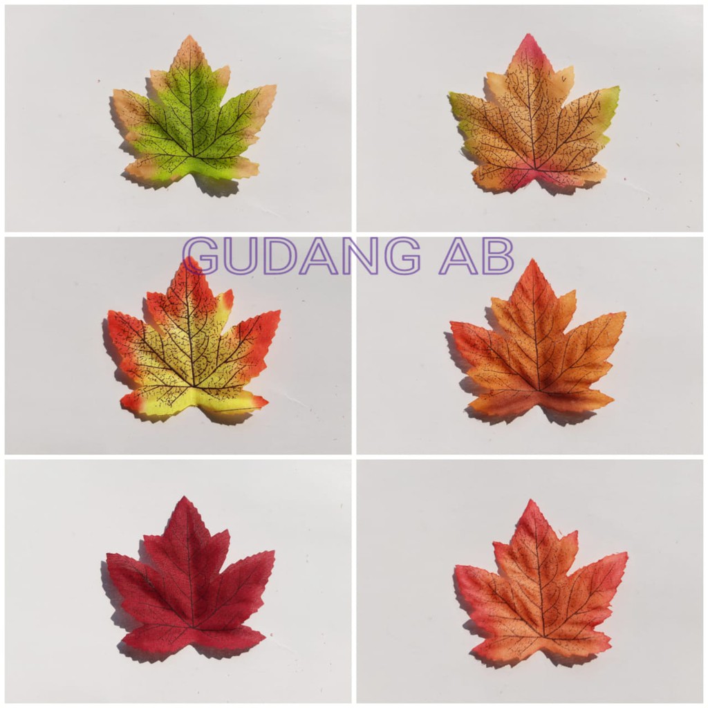 DAUN MAPLE B8136 DAUN ARTIFICIAL DEKORASI RUMAH DAUN PALSU