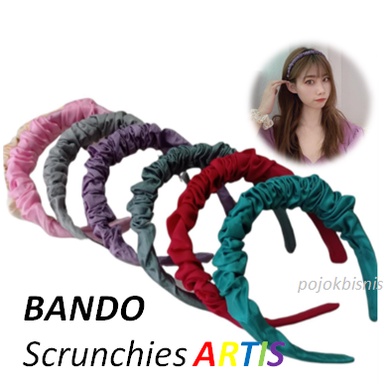 BANDO KOREA KERUT LUCU / BANDO SCRUNCHIE / BANDO ARTIS