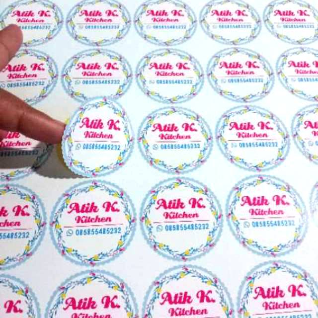 

STIKER LABEL PRODUK (BEBAS BENTUK)