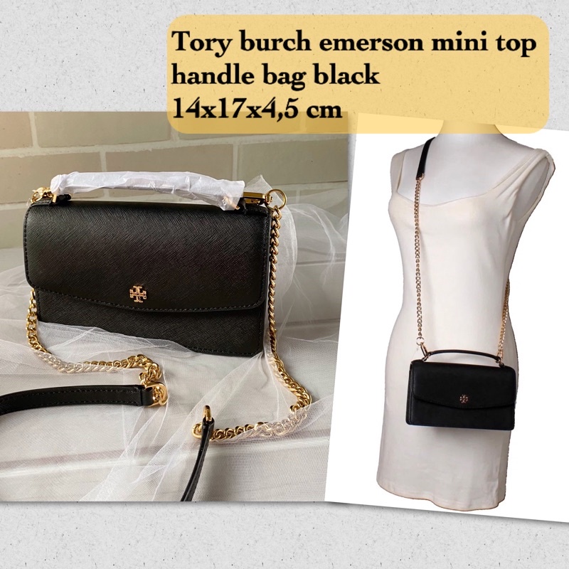 Tas wanita original tb emerson top handle crossbody black