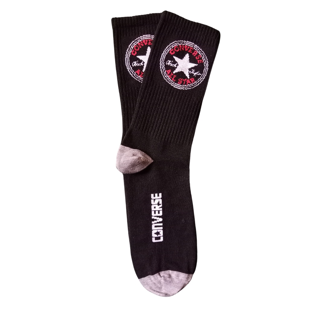 [BIG SALE] Kaos Kaki Motif Skate Oldschool - Mohaki Official-Converse Logo Hitam