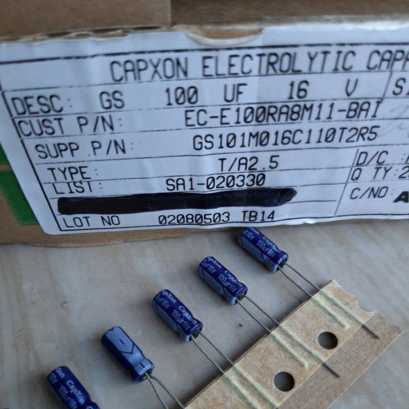 ELKO 100UF16V CAPXON ORIGINAL