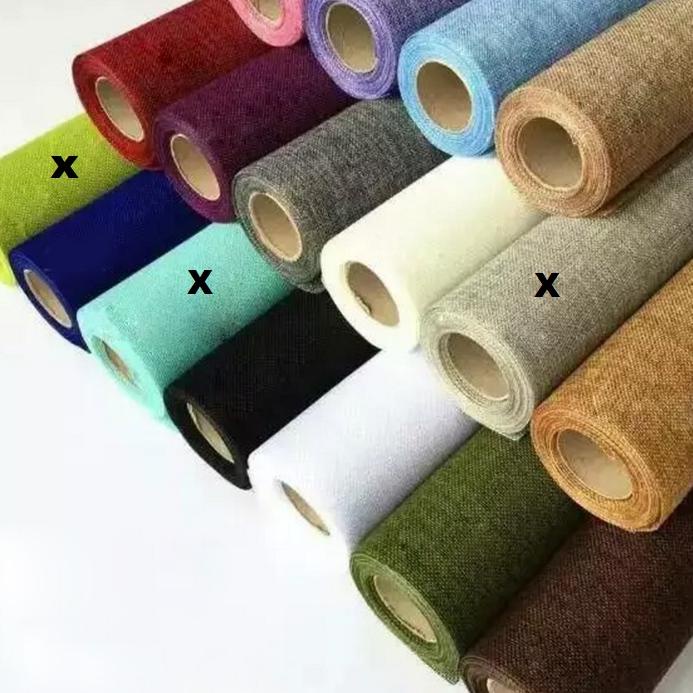 ❇ Flower Wrapping / Kain Jute / Kain Goni / Kain Burlap / Pembungkus Bunga Roll Murah ℗