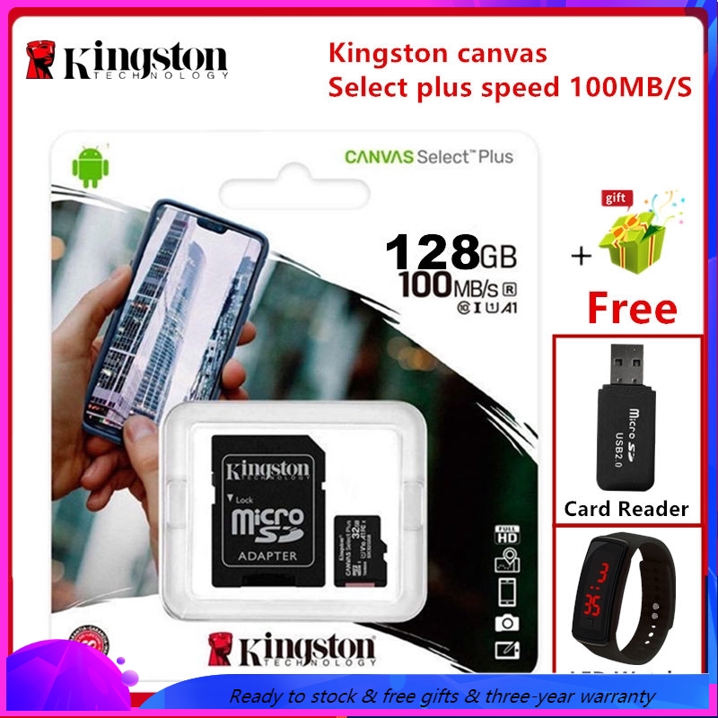 Kingston Memory Card 16GB/32GB/64GB/128GB/256GB sd card Class10 100MB/s Micro SD