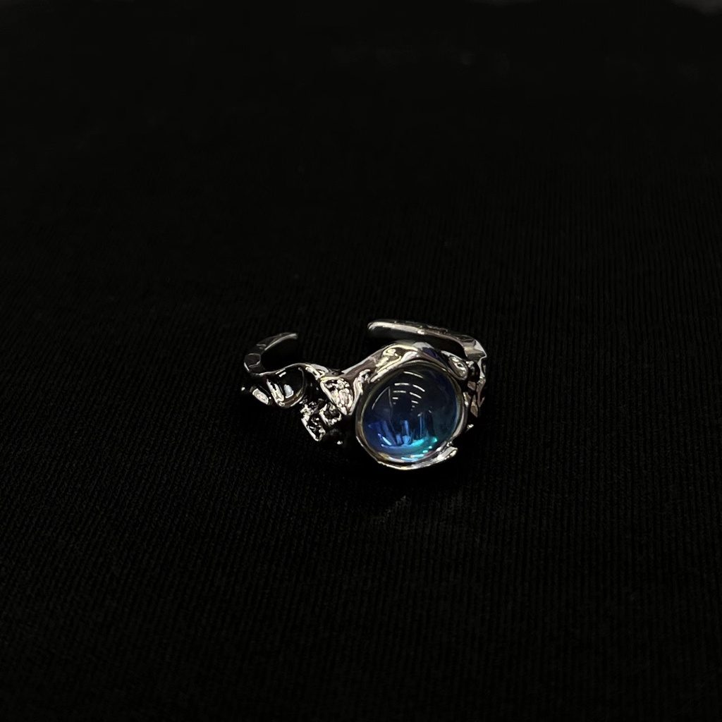 Cincin Batu Opal adjustable Untuk unisex