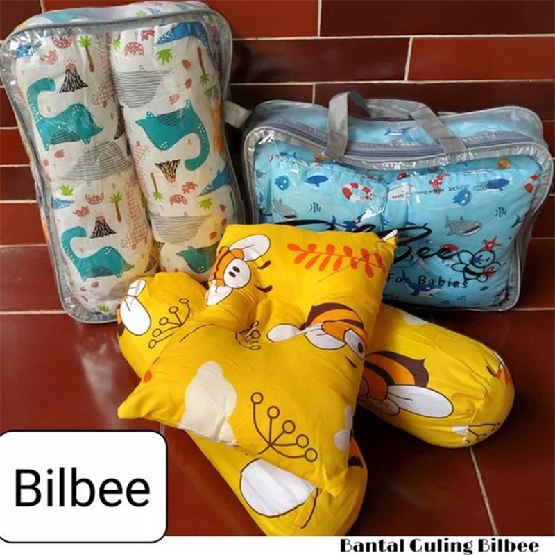 Bilbee Bantal Bayi Set Guling 3in1 Motif Warna Terbaru