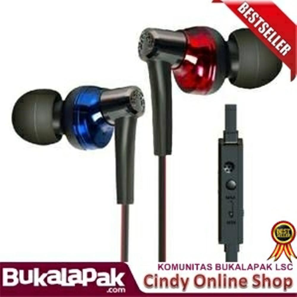 Ready Phrodi 600 Earphone With Microphone-POD 600 -Black/Blue