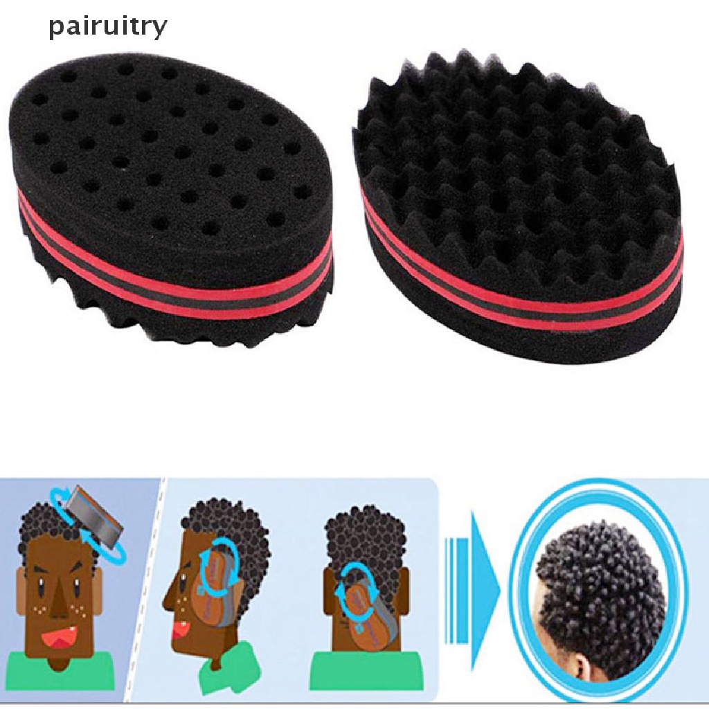 Prt Sisir Spons Rambut Gimbal Keriting Afro Warna Hitam Untuk Pria