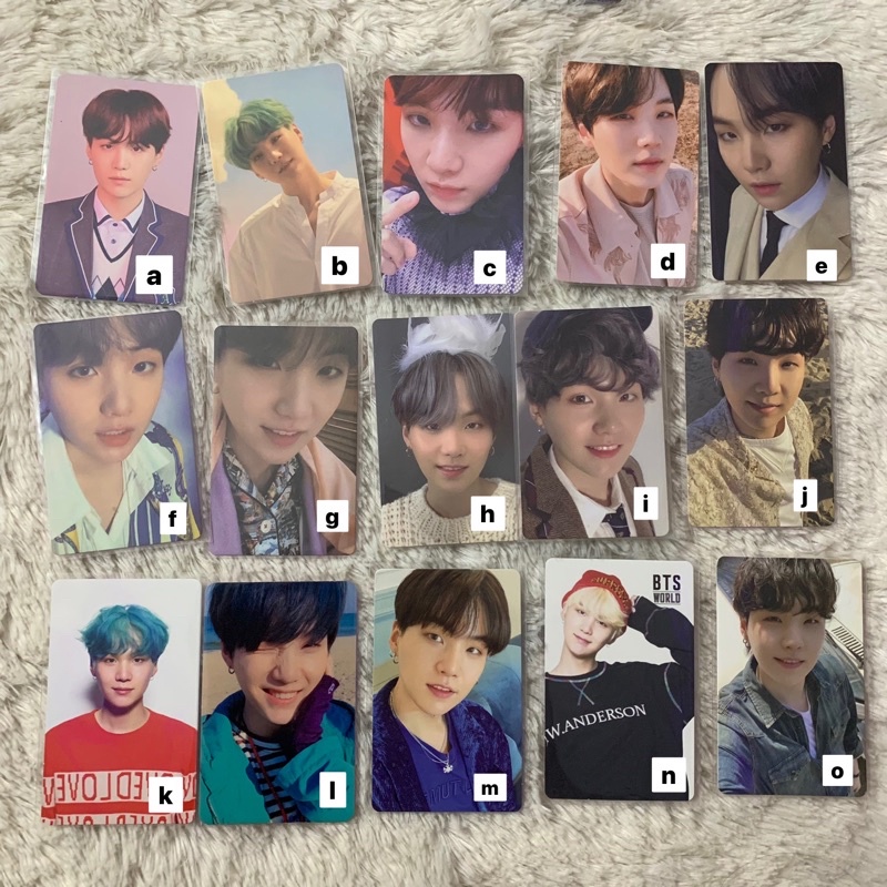 PC PHOTOCARD BTS MIN YOONGI SUGA MOTS 7 YNWA BE ESS ESSENTIAL LYS ANSWER TEAR HER L OSIS POB BUTTER 