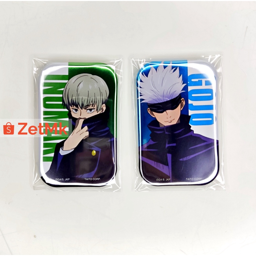 Jujutsu Kaisen Square Can Badge Gojo Satoru Inumaki Toge