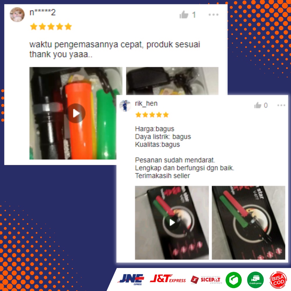 Paket Senter SWAT Senter LED Police Polisi Emergency Senter Cas Super Terang Mini Cone Kompas Lalin