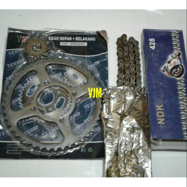PAKET PROMO MURAH GEAR SET GIR PAKET PLUS RANTAI JUPITER Z VEGA R F1ZR 
45T