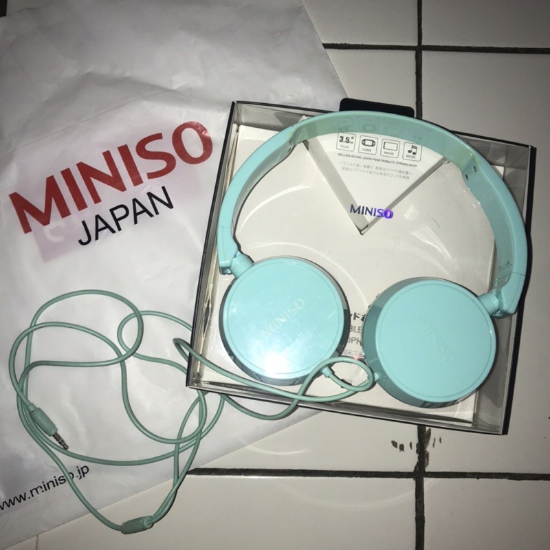 Jual Miniso Headphone Wired H Preloved Indonesia Shopee Indonesia