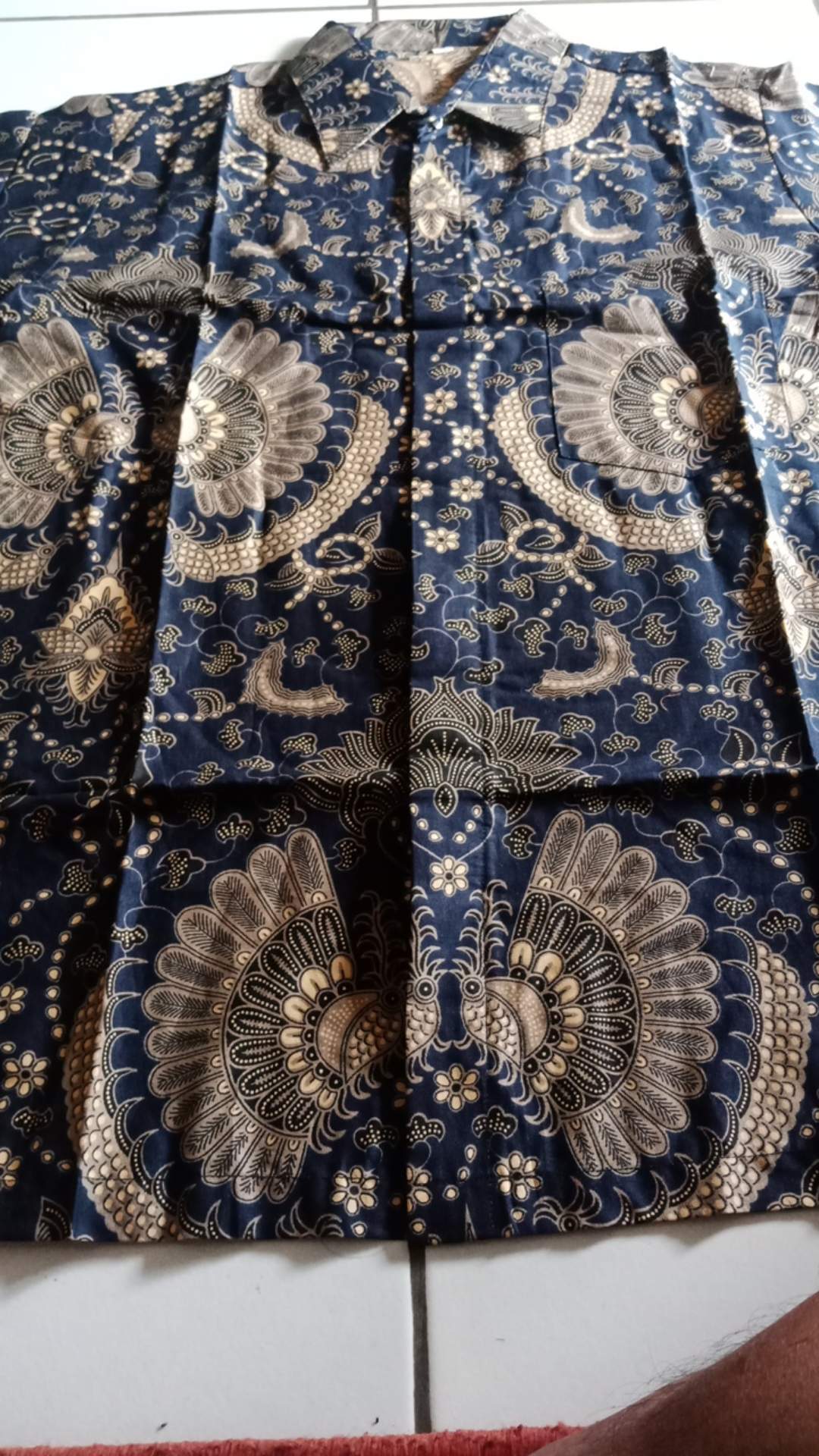 Kemeja Pria Batik Big Size 4l-5l Lengan Pendek Atasan Baju Hem Batik Jumbo Ukuran Besar Atr