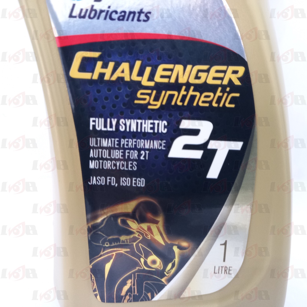 Oli PTT Challenger 2 Tak Fully Full Synthetic Oli Samping 2T Low Smoke Premium JASO FD API TC ISO EGD Lubricants Oil 1L