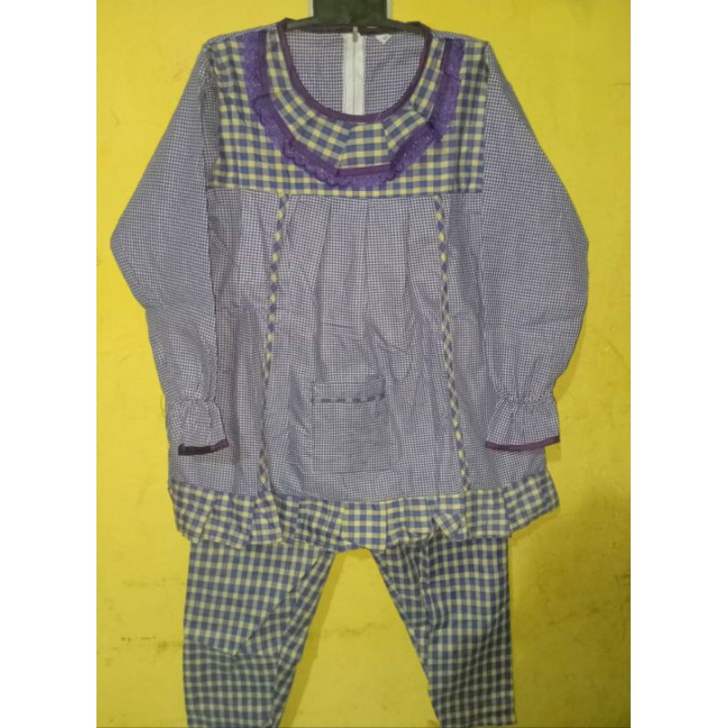 BAJU SERAGAM MUSLIM ANAK PEREMPUAN / SERAGAM MUSLIM ANAK TK TPA / SETELAN BAJU MUSLIM ANAK PEREMPUAN