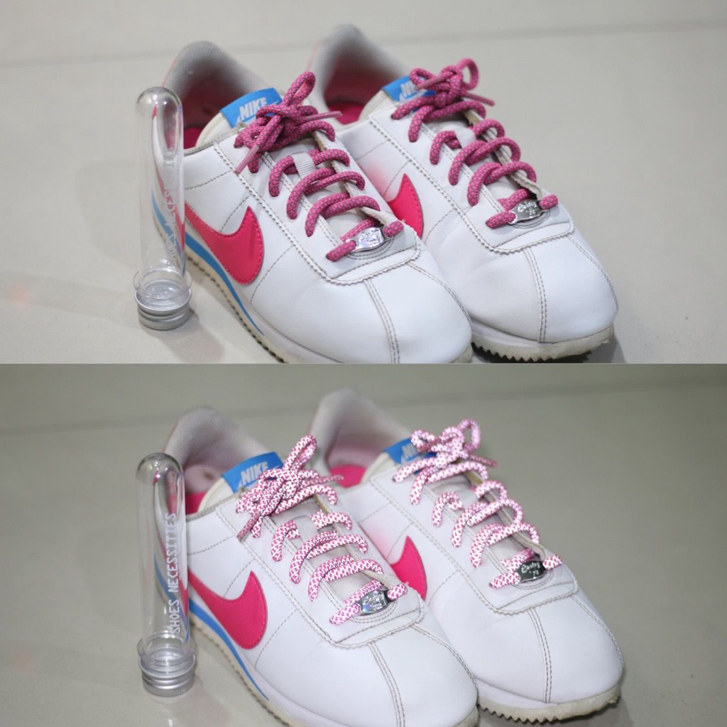 PINK / REFLECTIVE ROPE - Tali Sepatu - Shoelaces - Laces 100CM &amp; 120CM