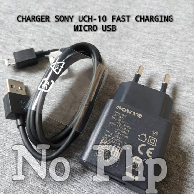 CHARGER SONY EXPERIA Z2 Z3 Z3+ Z4 Z5 UCH 10 ORIGINAL FAST CHARGING USB MICRO