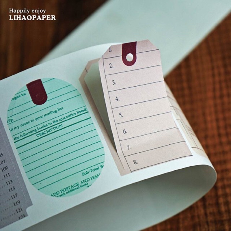 

Lihao Paper Vintage Backing Paper Tag Paper & PET Tape Journal